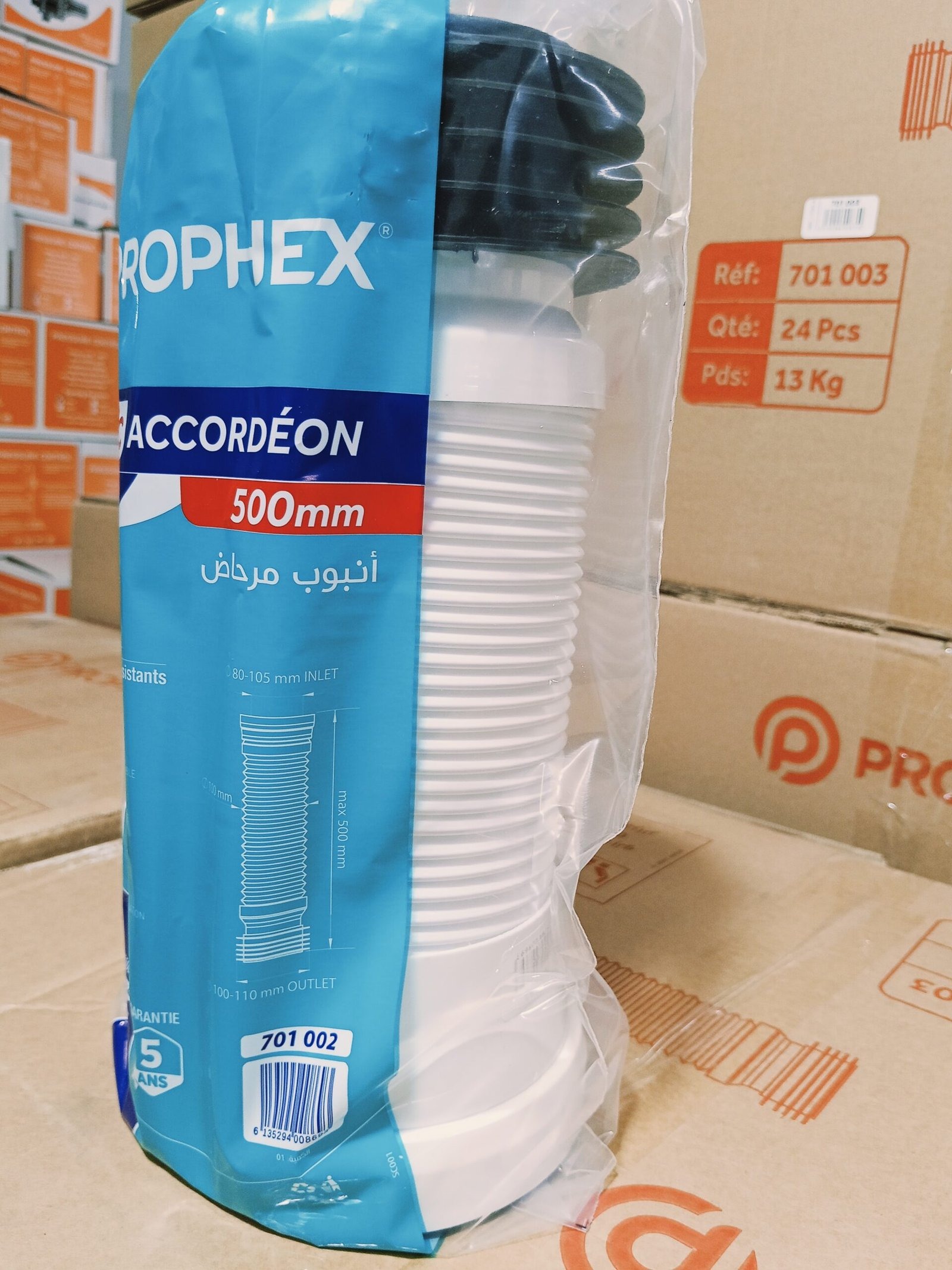 PIPE WC CORDION PM 500MM PROPHEX 701002